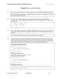 Environmental Engineering Chapter 8 Homework Initialization routine Clear Module Level Variable Last capture time Program