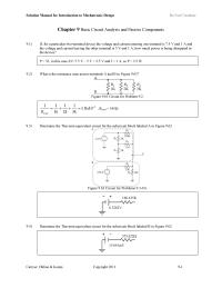 Environmental Engineering Chapter 9 Homework For The Circuit That You Designed Problem