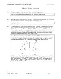 Environmental Engineering Chapter 14 Homework For Example Consider The Case Accelerometer That
