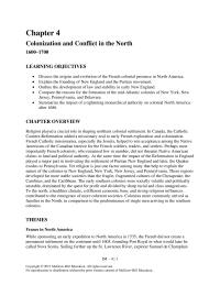 History Chapter 4 Puritans And Quakers Hoped Create Religious Utopias