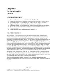 History Chapter 9 New England Federalist Stronghold Refused Support The