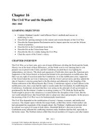 History Chapter 16 Sherman Embarked His Destructive March Through Georgia