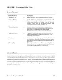 Marketing Chapter 5 China Identify The Various Ways Entering The