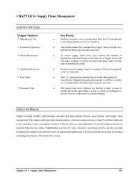 Marketing Chapter 14 Key Processes Iii The Key Processes Supply