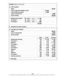 Accounting Chapter 6&nbsp;Goods available for sale&nbsp;Ratio of cost