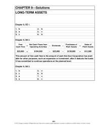 Accounting Chapter 9 If cash received for the asset equals its carrying