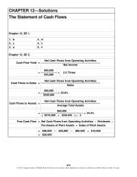 Accounting Chapter 12 A yield of less than 1 signals potential problems