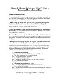 Business Ethics Chapter 2 Homework Push Especially This Idea That Often Don’t