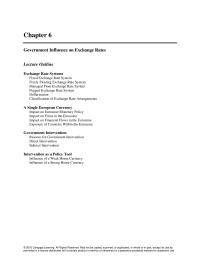 Management Chapter 6 Homework Government Influence Exchange Rates The Peso