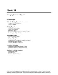 Management Chapter 11 Homework Managing Transaction Exposure Answer Scenario Spot