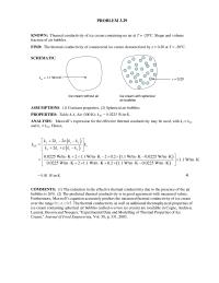 Chapter 3 The reduction in the effective thermal conductivity