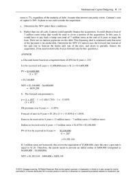 Management Chapter 14 Homework Discount factor based on a required return of 20%