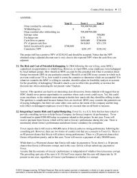 Management Chapter 16 Homework The project still has a positive NPV of $230,342