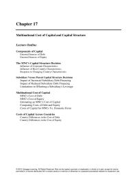 Management Chapter 17 Homework Why don’t all MNCs attempt to obtain funds in countries