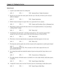 Management Chapter 11 Characteristics Waiting Lines 33 The Term