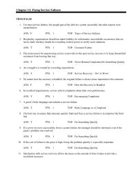 Management Chapter 13 Complaints 33 Organizations Should Teach Guests