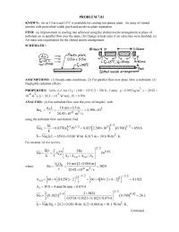 Chapter 7 For parallel flow over plate, flow is turbulent