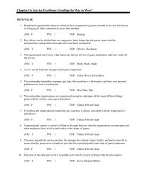 Management Chapter 14 Satisfaction From Satisfying 33 The Benchmark