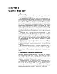 Economics Chapter 5 The foundation of our analysis of consumer and producer