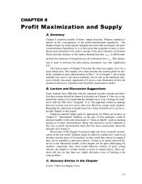 Economics Chapter 8 The Firm Should Now Charge And Total