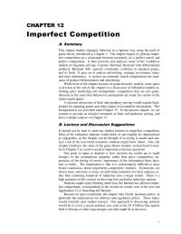 Economics Chapter 12 Homework It should not be hard to motivate student