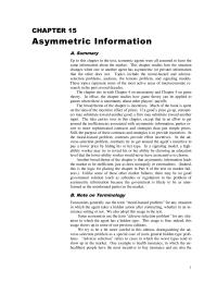 Economics Chapter 15&nbsp;We try to be a bit more careful in this edition
