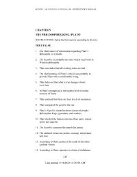 Chapter 5 Parmenidean Ones And Platonic Forms Failure The