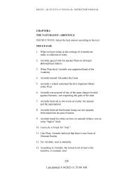 Chapter 6 For Aristotle That Which All Things