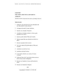 Chapter 7 Stoics Believed That Events Not Just Happen