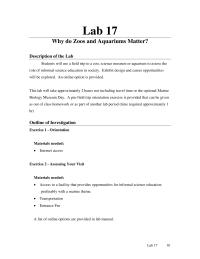 Biology & Life Sciences Chapter 17 Option Write Report Option Design Rubric Option