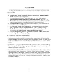 Management Chapter 3 Homework Handout 32 Represent The Ecological Systems Their