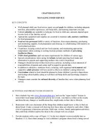 Management Chapter 11 Homework Food Service Personnel Are Appropriately Clean With