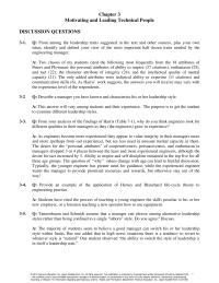 Management Chapter 3 Homework Provide an example of the application of Hersey and Blanchard