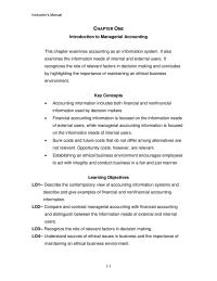 Management Chapter 2 Needs Internal And External Users The Information