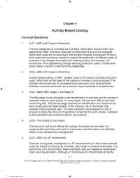 Management Chapter 4 Solutions Manual Traditional Allocation Direct Labor Hours
