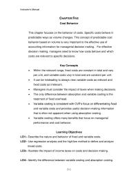 Management Chapter 5 Step Identify The Highest And Lowest Volume