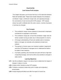 Management Chapter 6 Making Real Smart Ways Cut Prices Breakeven