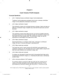 Management Chapter 6&nbsp;A company can decrease its break-even point by