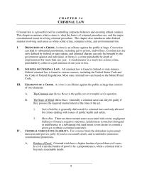 Management Chapter 14 A crime is an offense against the public at large
