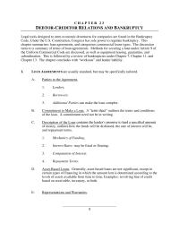 Management Chapter 23 Overview Bankruptcy Law The Bankruptcy Code Divided