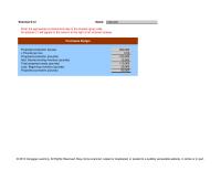 Management Chapter 09 Total Projected Needs Pounds Less Beginning Inventory