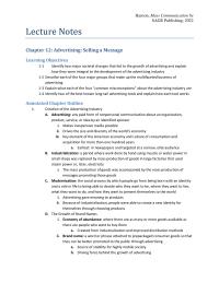 Media Studies Chapter 12 Homework Immense Growth Advertising Xiii Major Trends Since