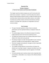 Management Chapter 10 Price Actual Quantity Standard Quantity The