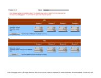 Management Chapter 11 Residual Income Division Operating Income Less 12