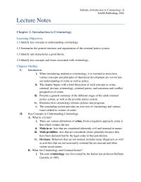 Criminology Chapter 01 Homework Children Were Considered Imperfect Adults Miniature