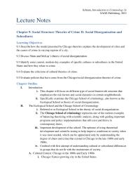 Criminology Chapter 09 Homework Shaw And Mckay Supplied Data Support These