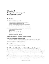 Economics Chapter 3 Homework Which Country Has Comparative Advantage What Product