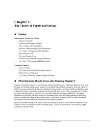 Economics Chapter 6 Homework The last part of the chapter addresses other non-tariff measures