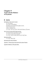 Economics Chapter 9 Homework United States Determine The Subcategory The Current