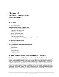 Economics Chapter 17 Homework&nbsp;The growth of BRIC exports and the challenges these&nbsp;pose to other